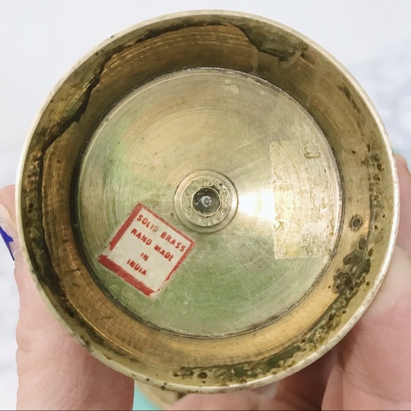 Vintage Solid Brass Set Made in India - Picture 7 of 7